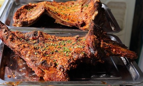 cordero-asado Gastronomía típica de Nueva Zelanda